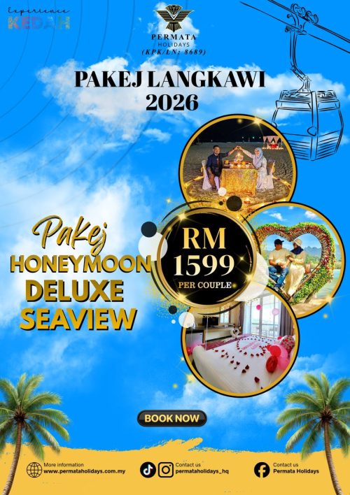 Pakej Honeymoon Deluxe Seaview Langkawi